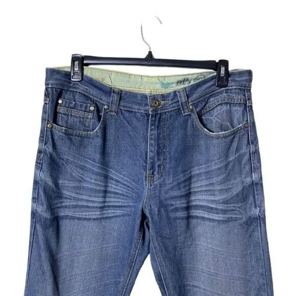 Ditch Plains DPs Men Jeans Size 36 x 32 Straight‎ Leg Relaxed Medium Wash…